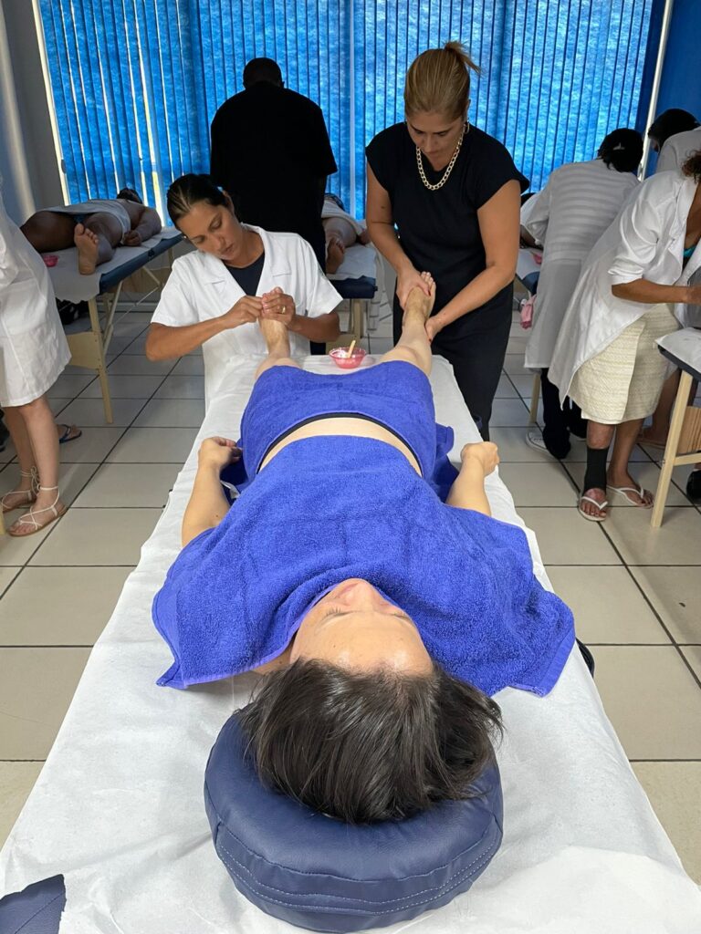 Prática de massagem Ricotec