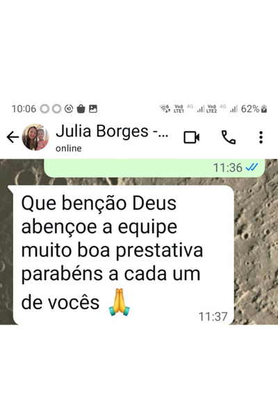 Depoimento via WhatsApp